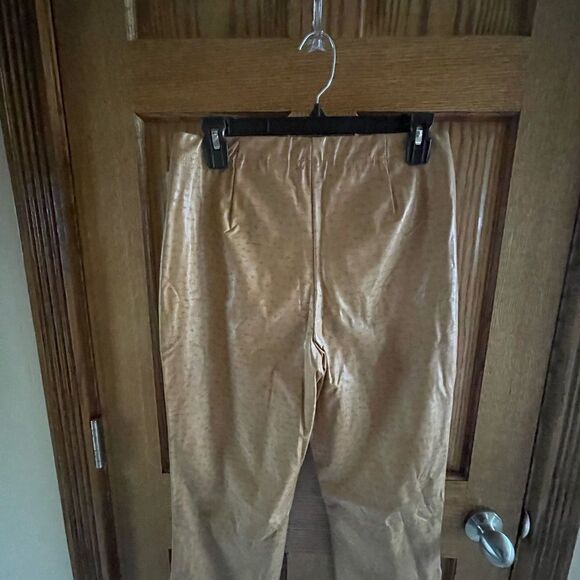 NWT Pleather Tan Juniors size 9 Slacks - Picture 11 of 12